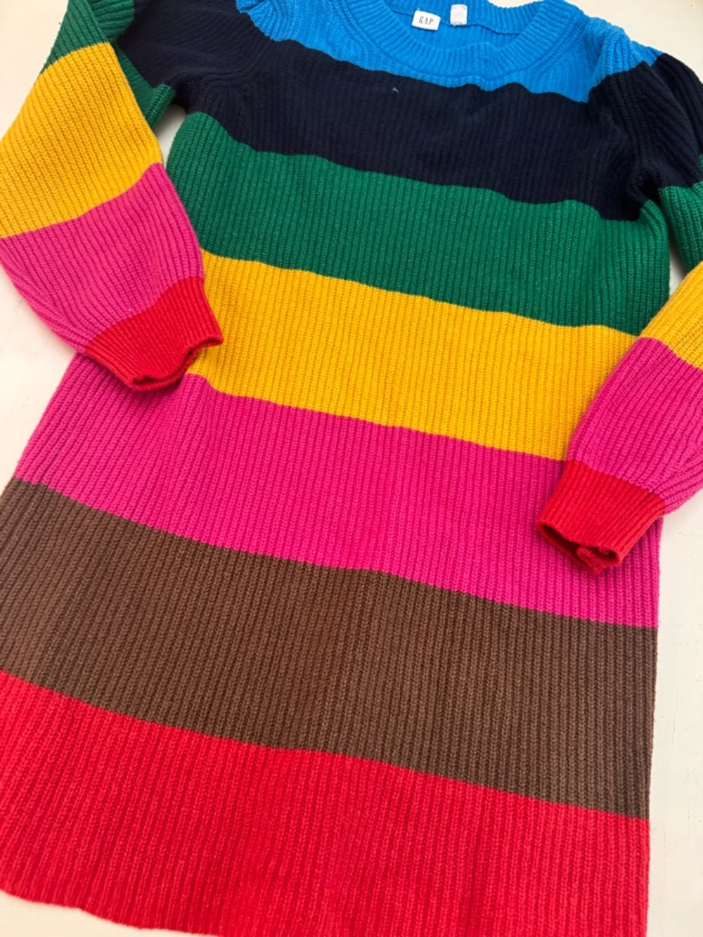 GAP Bright Blue Ribbed Knit Sweater - Picture 3 of 4